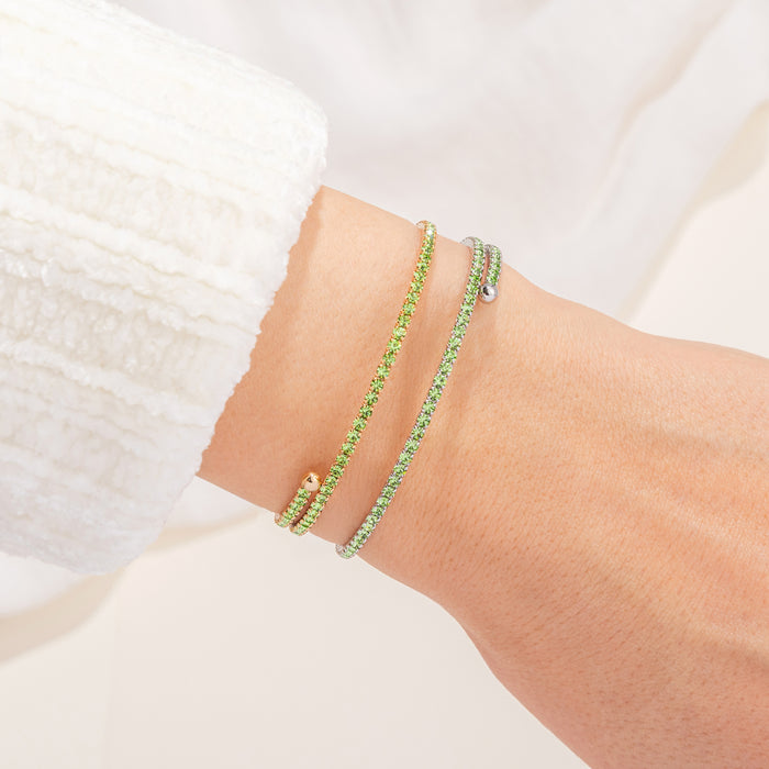 Color-set tennis bangle gift set