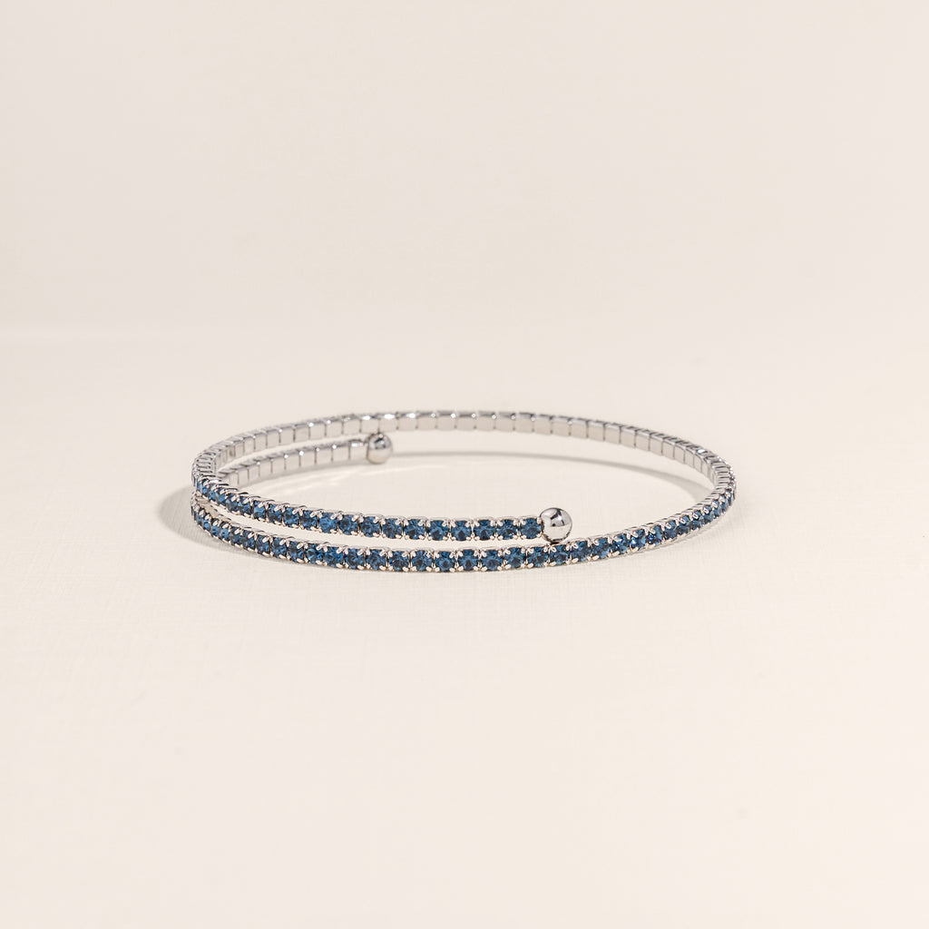 September Sapphire Birthstone Bangle