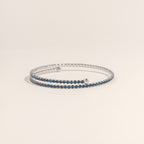 September Sapphire Birthstone Bangle