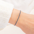 September Sapphire Birthstone Bangle