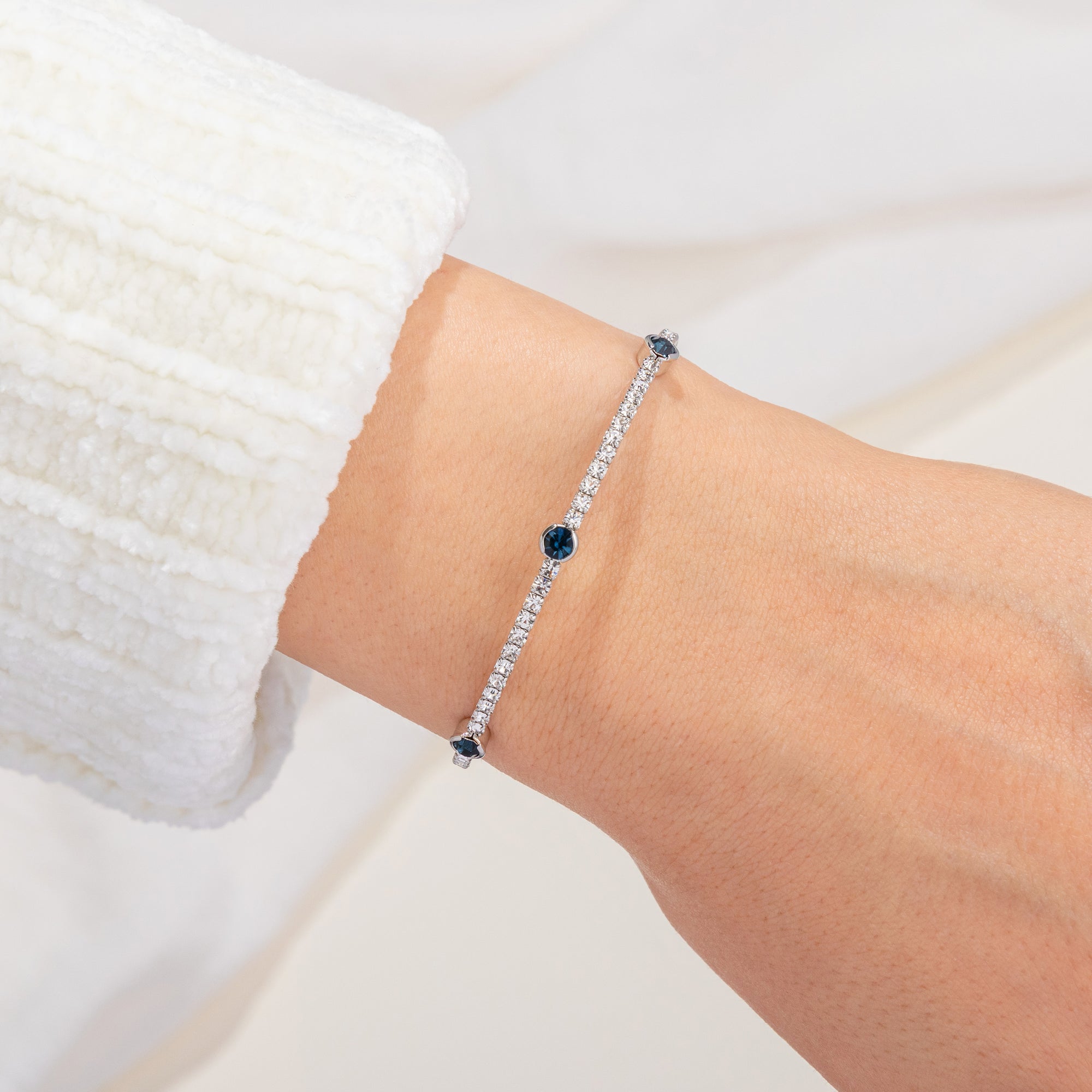 September Sapphire Birthstone Bangle
