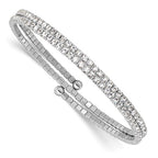 The Duo Bangle in Silver