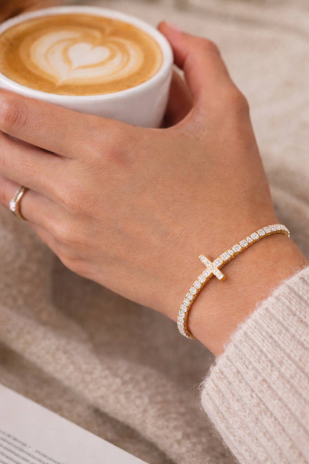 The Faith Charm Stacking Bangle