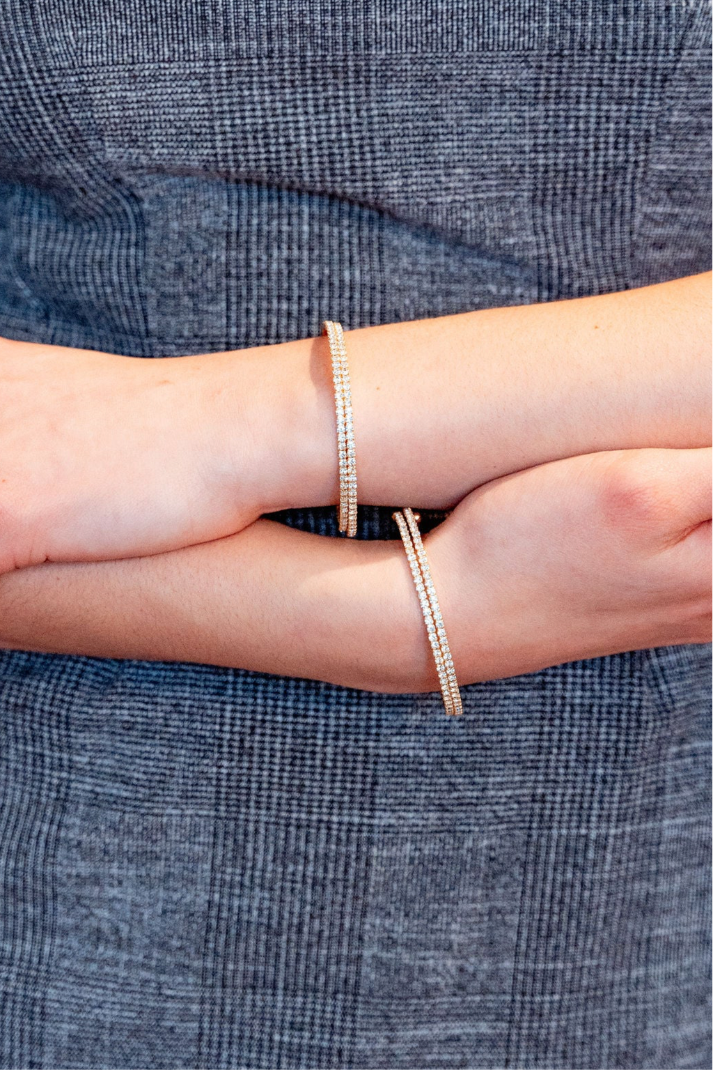 The Duo Bangle in Gold