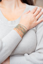 August Peridot Birthstone Bangle