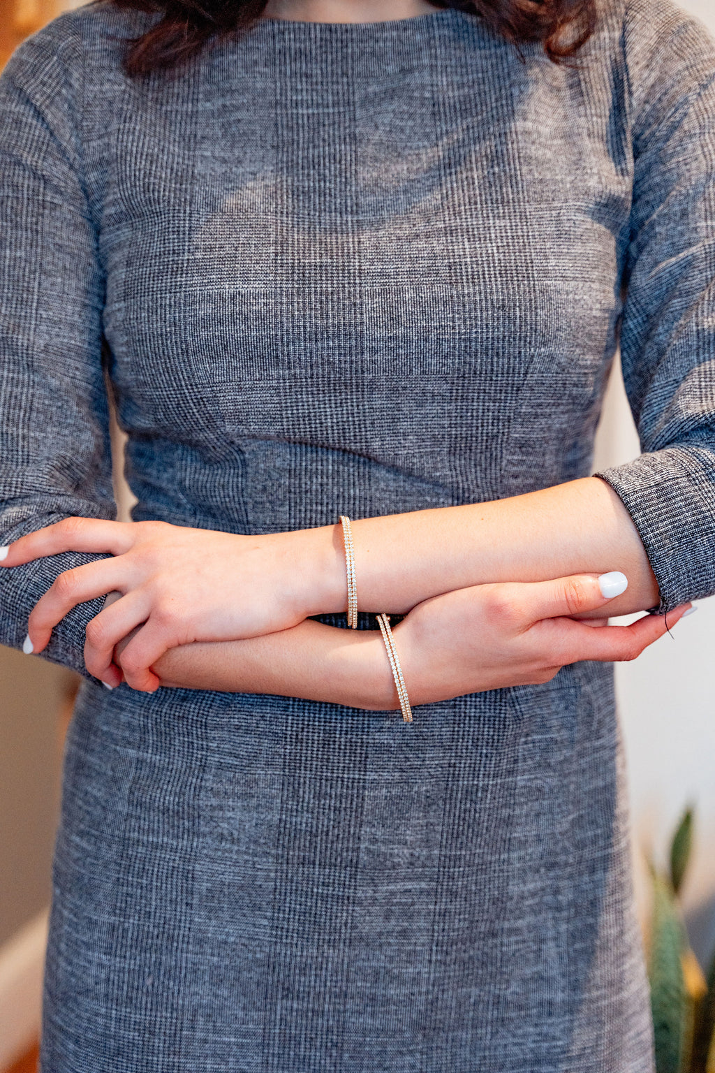 The Duo Bangle in Gold