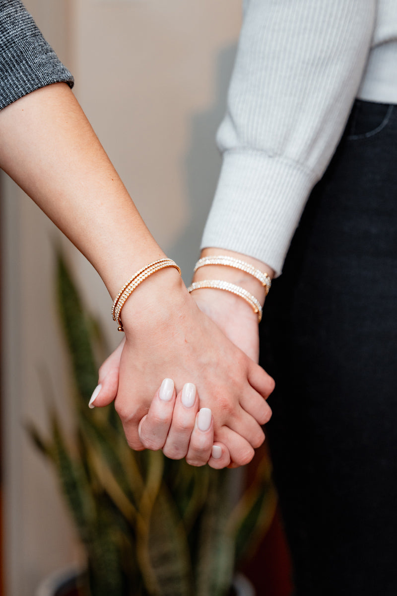 The Trio Bangle in Gold