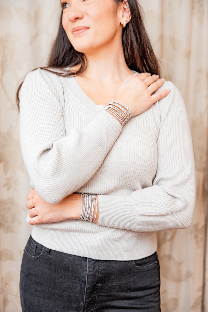 The Prime Bangle in Silver