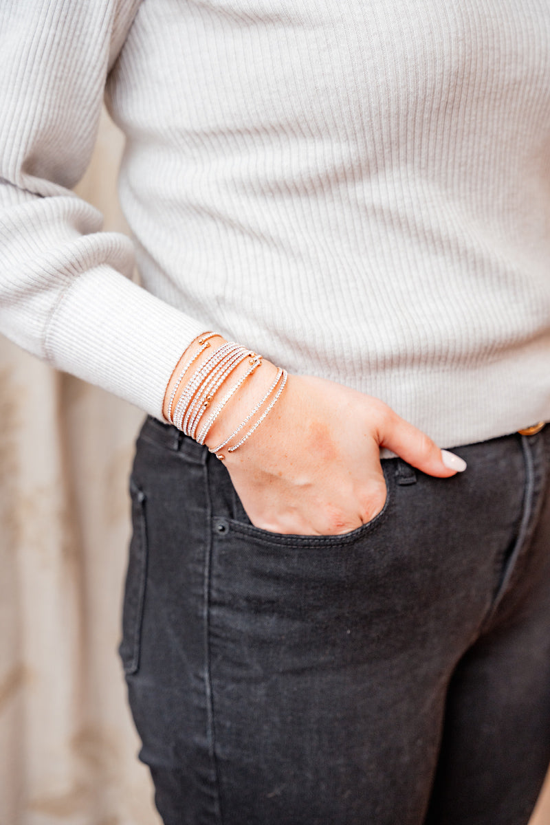 The Prime Bangle in Rose Gold