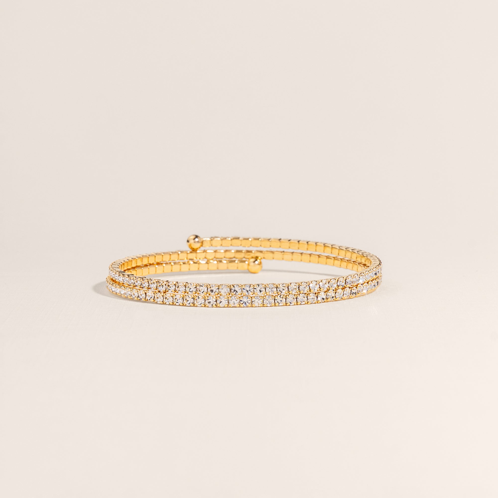 The Duo Bangle in Gold