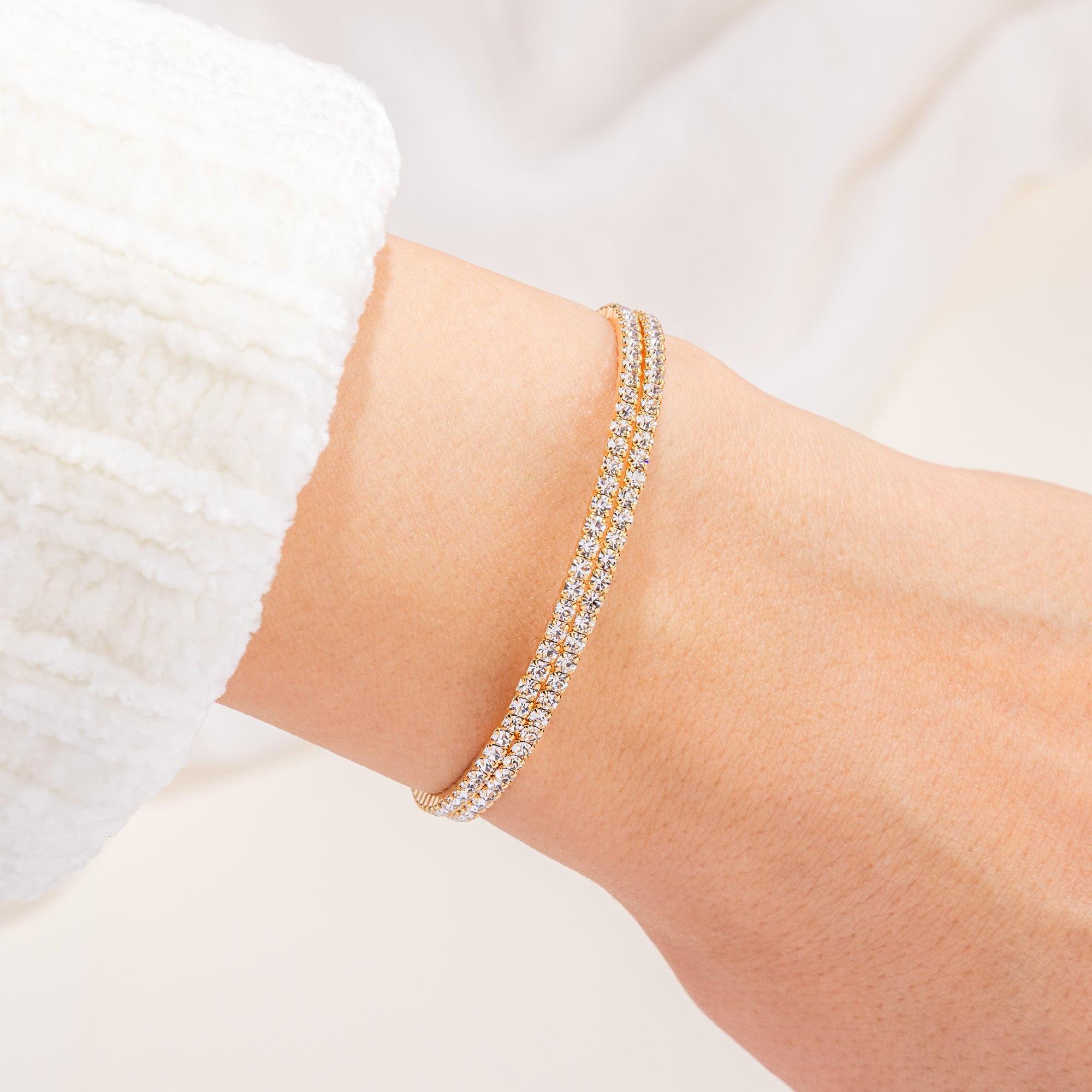 The Duo Bangle in Gold