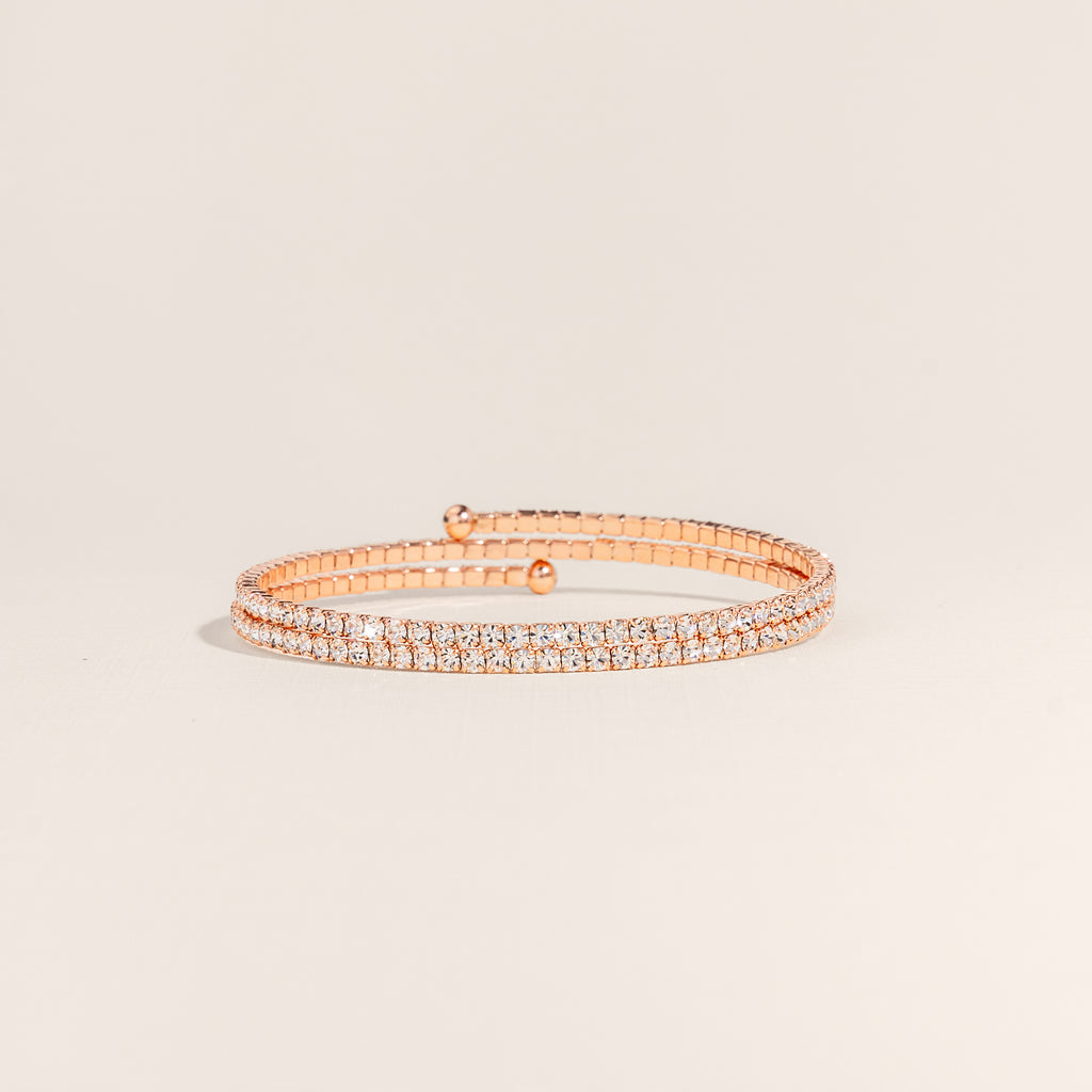 The Duo Bangle in Rose Gold