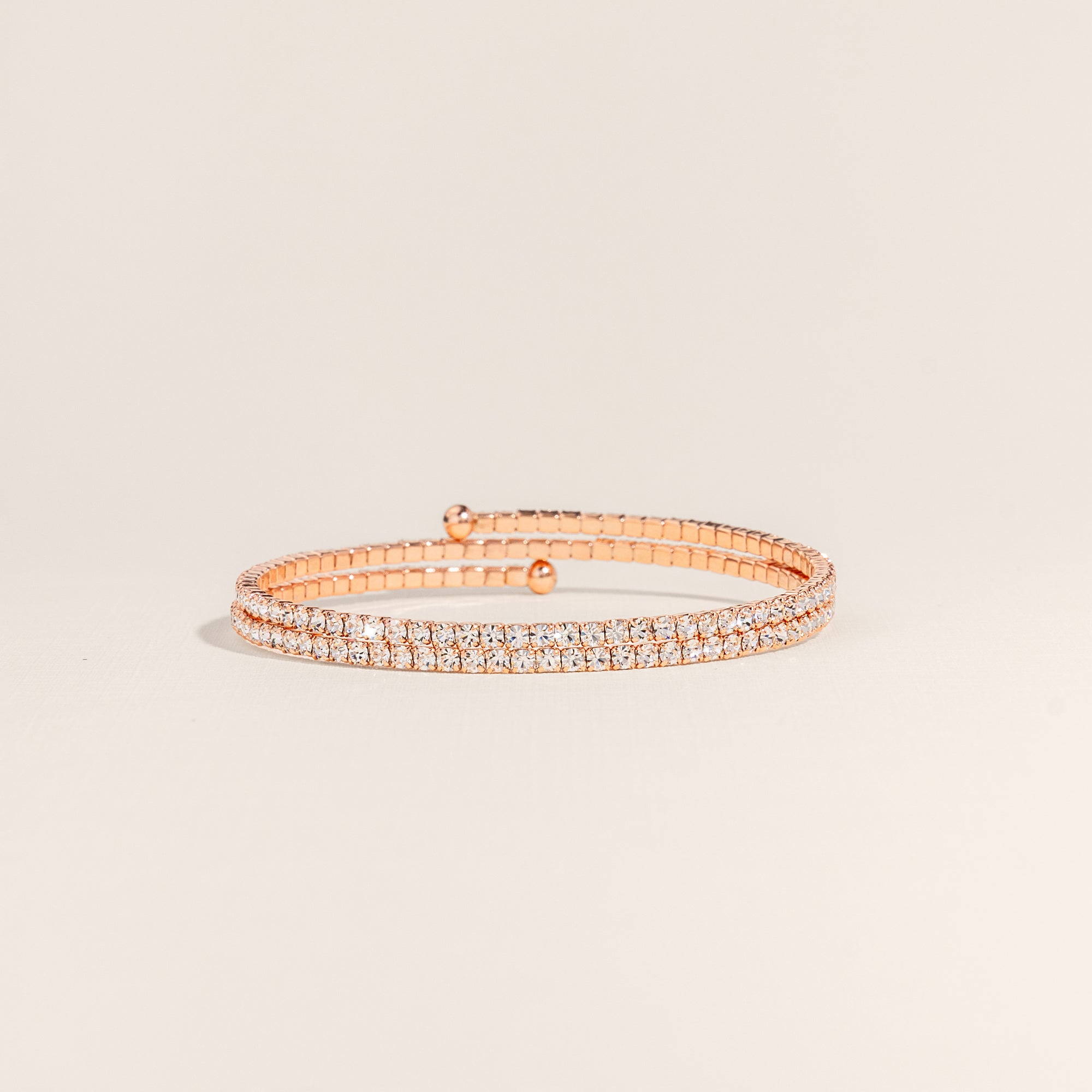 The Duo Bangle in Rose Gold