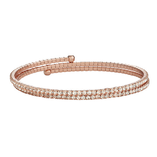 The Duo Bangle in Rose Gold