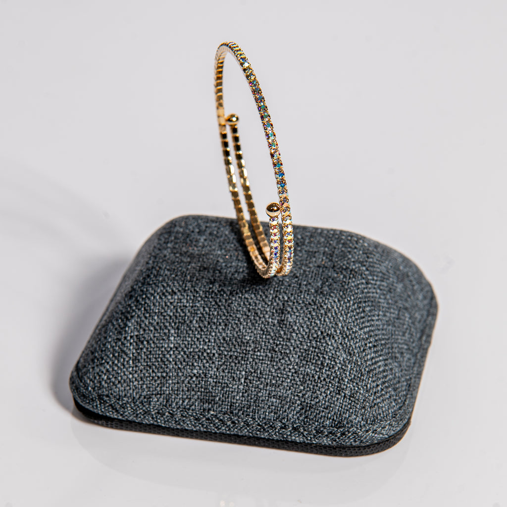 October Opal Birthstone Bangle