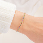 Rainbow Crystal Flex Bangle