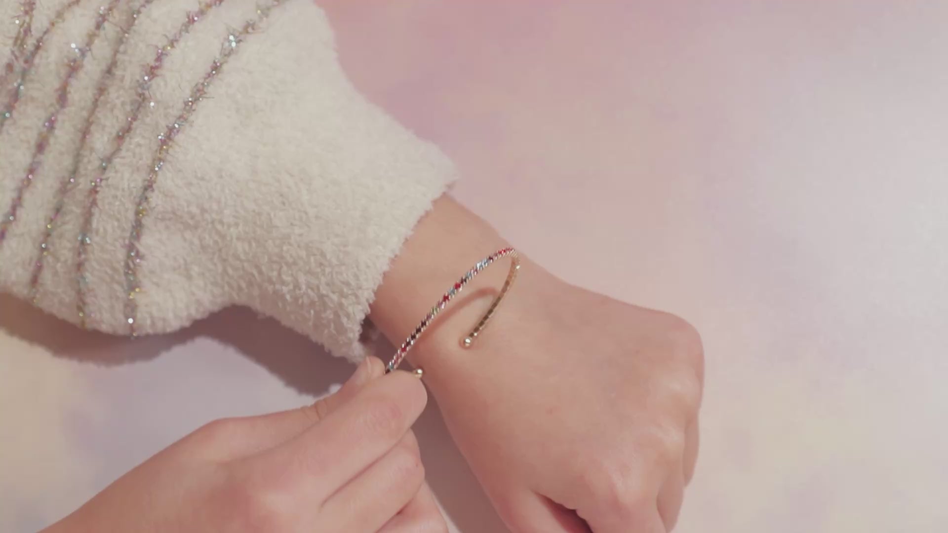 Kids Multicolor Crystal Flex Bangle