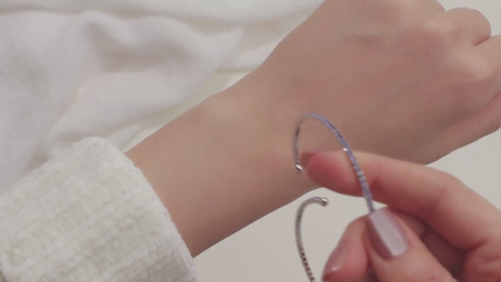 Amethyst Tennis Bangle