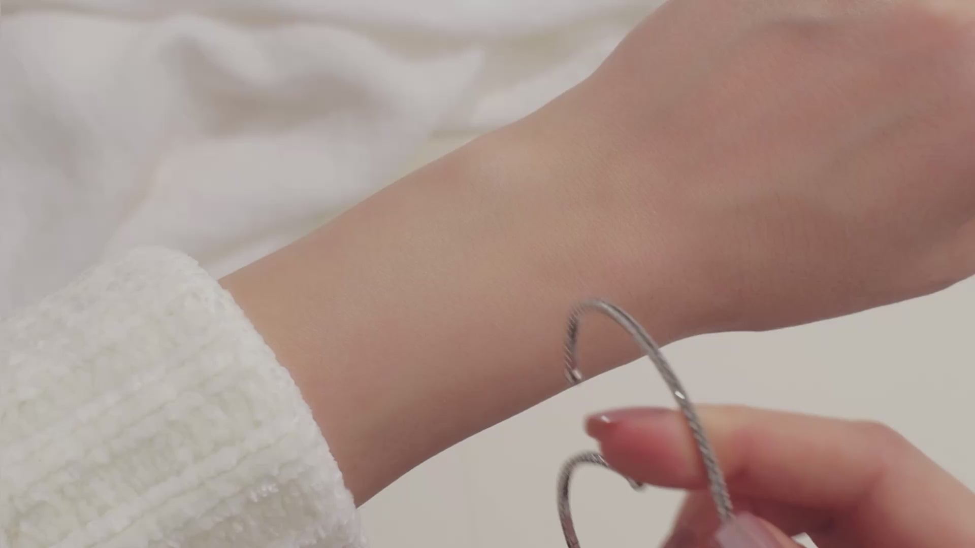 April Black Diamond Birthstone Bangle