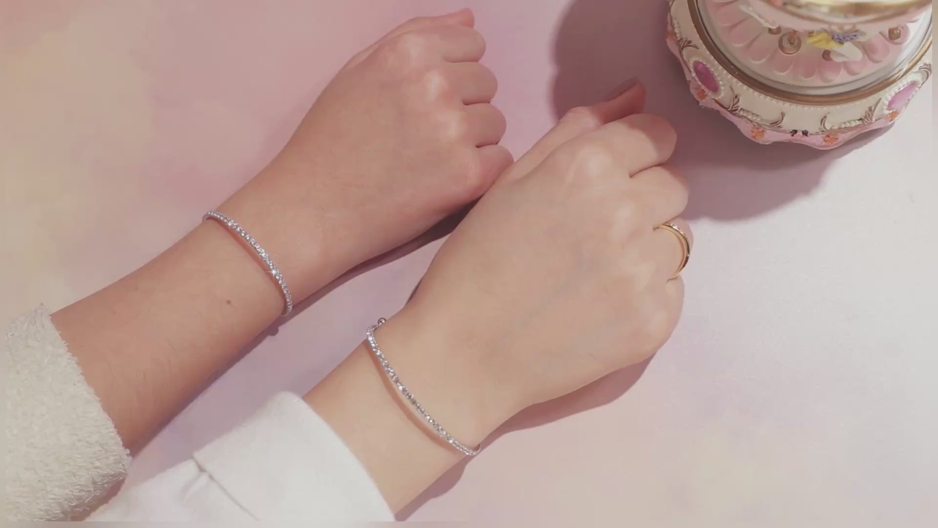 Mama & Mini Silver Flex Bangle Set