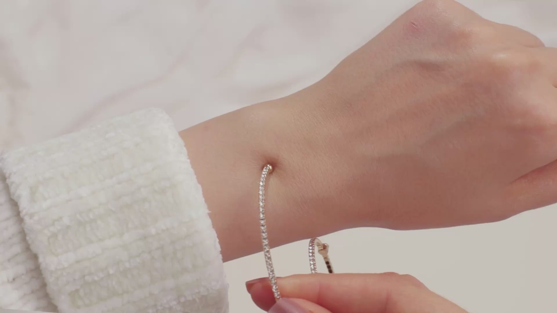 July Ruby Birthstone Bangle