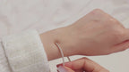April Diamond Birthstone Bangle